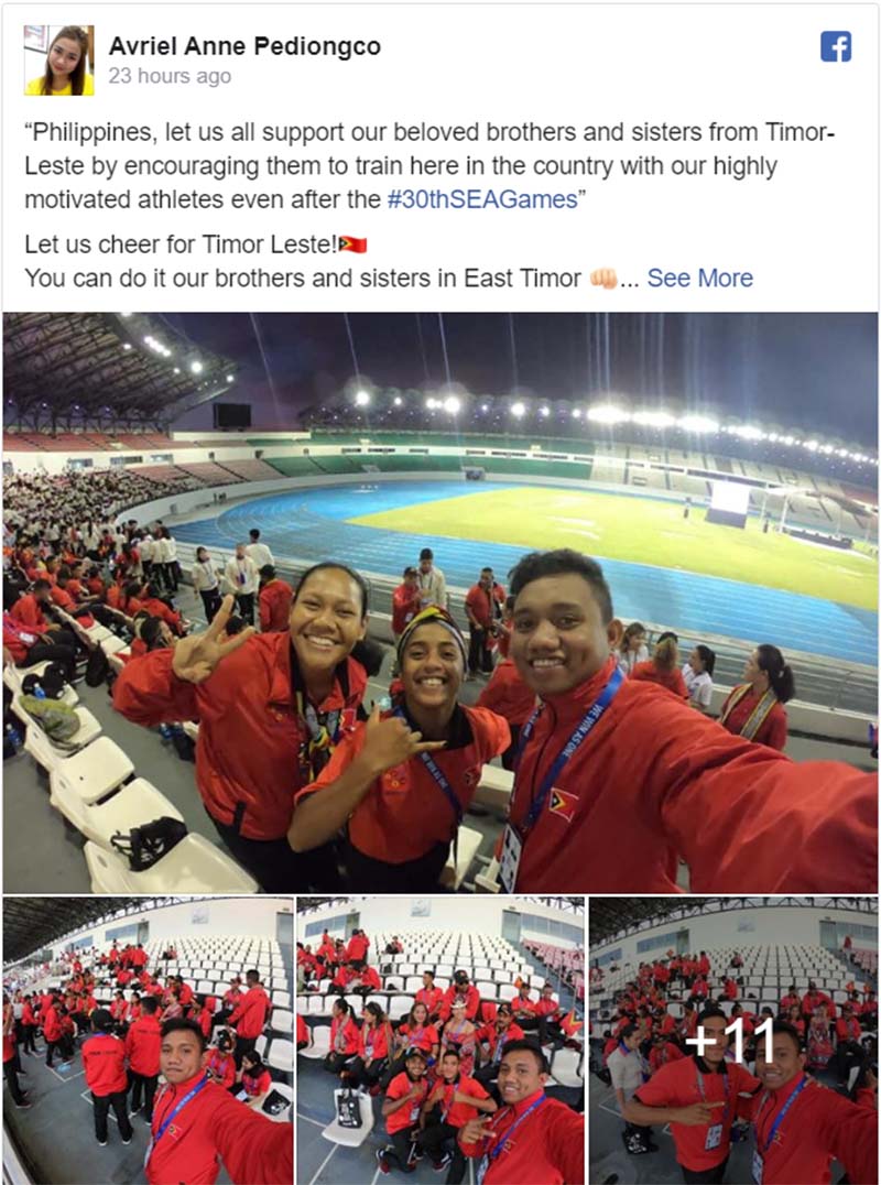 SEA Games 30: Dân Philippines mong muốn Đông Timor có huy chương!