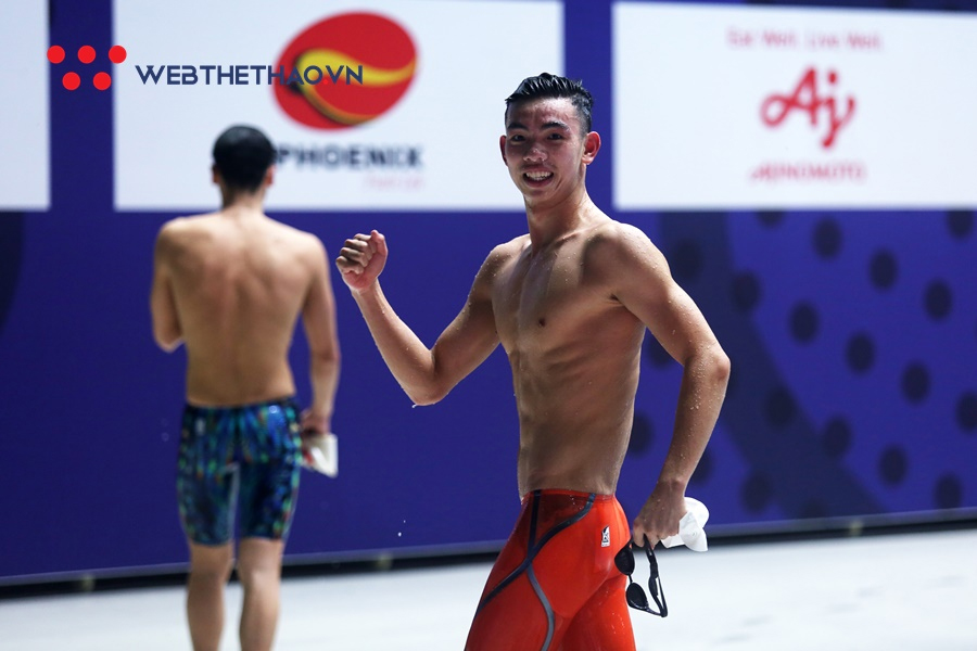 Huy Hoàng đã vượt cả HCV Asiad, áp sát Top 8 thế giới trên đường bơi 1.500m