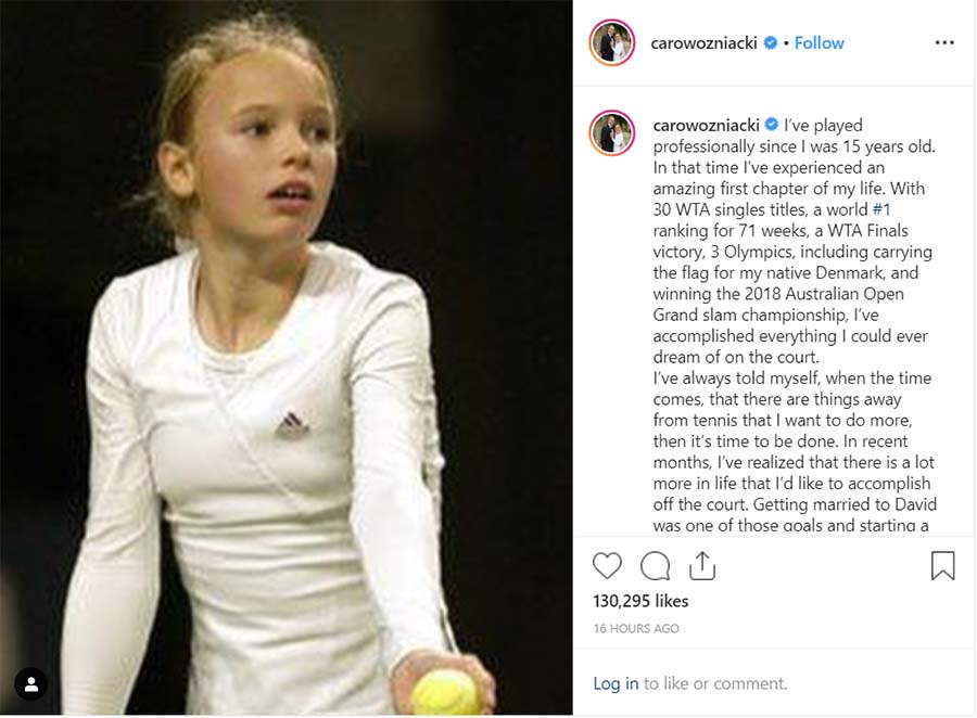 Cựu số 1 quần vợt thế giới Wozniacki: Có kẻ theo chồng bỏ cuộc chơi!