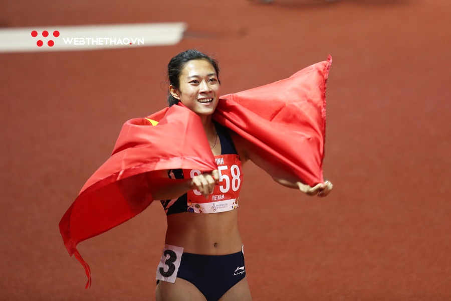 Khoảnh khắc ấn tượng Lê Tú Chinh khẳng định vẫn là “nữ hoàng tốc độ” SEA Games 30