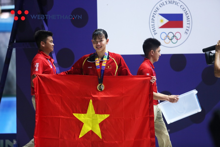 Ánh Viên cùng các tuyển thủ giành HCV SEA Games nhận mức thưởng cao kỷ lục
