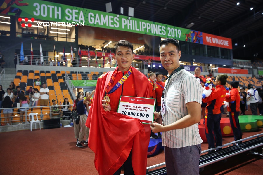 Webthethao thưởng nóng một số tuyển thủ điền kinh thi đấu ấn tượng ở SEA Games 30
