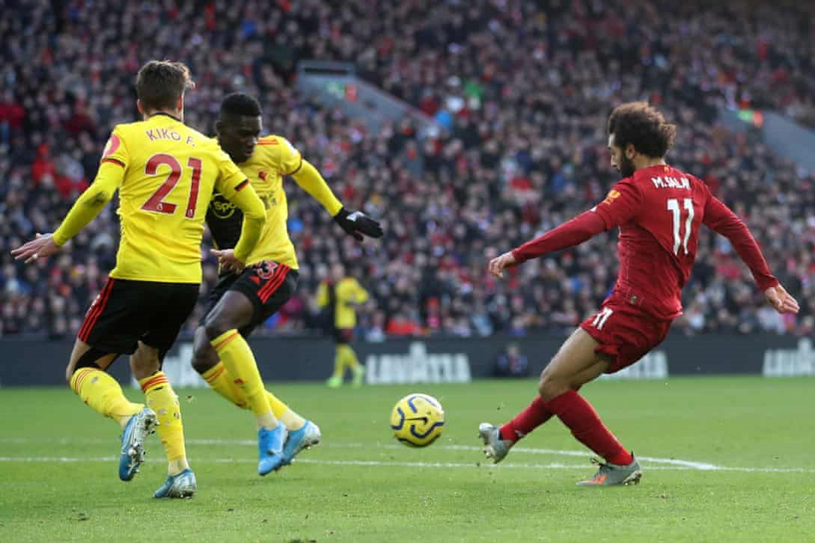 Kết quả Liverpool vs Watford (2-0): Salah lập cú đúp, The Kop vững ngôi đầu