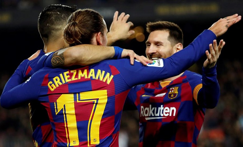 Messi, Suarez và Griezmann đá Siêu kinh điển với số bàn nhiều hơn 15 đội