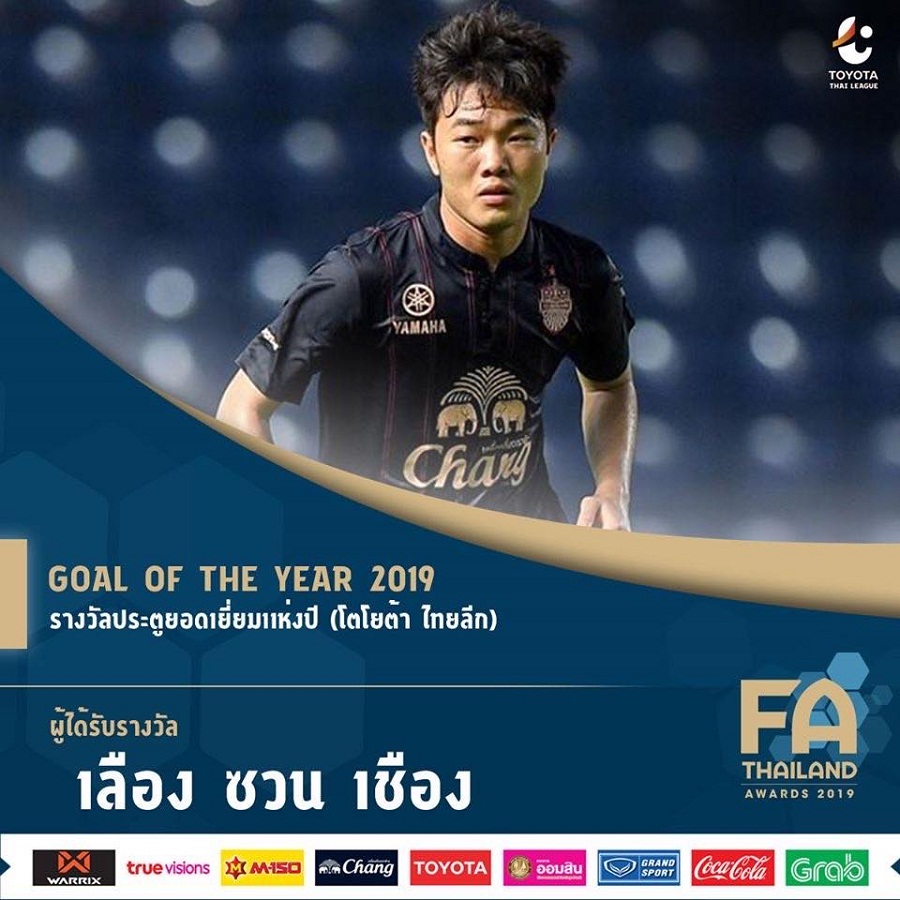 Xuân Trường nhận giải Bàn thắng đẹp nhất Thai League 2019