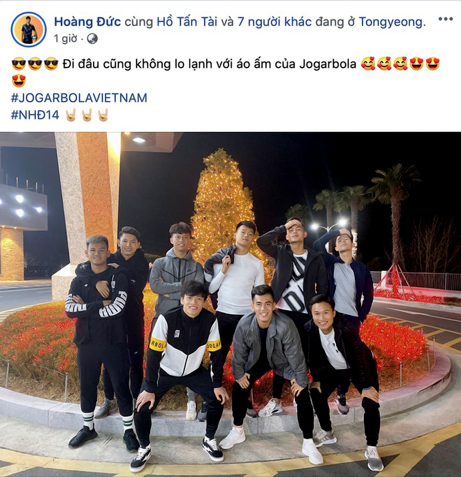 Được xả trại, hội trai đẹp của U23 Việt Nam khoe ảnh dạo Hàn Quốc