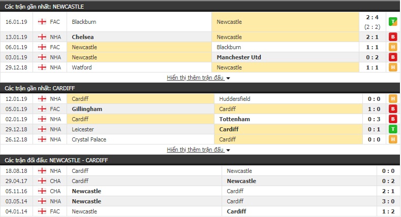 Nhận định tỷ lệ cược kèo bóng đá tài xỉu trận Newcastle vs Cardiff