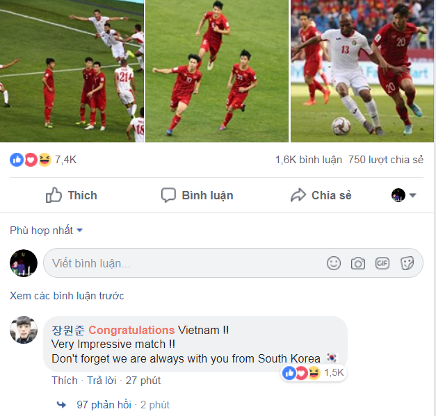 CĐV nước ngoài chúc mừng chiến công lịch sử của Việt Nam tại Asian Cup 2019