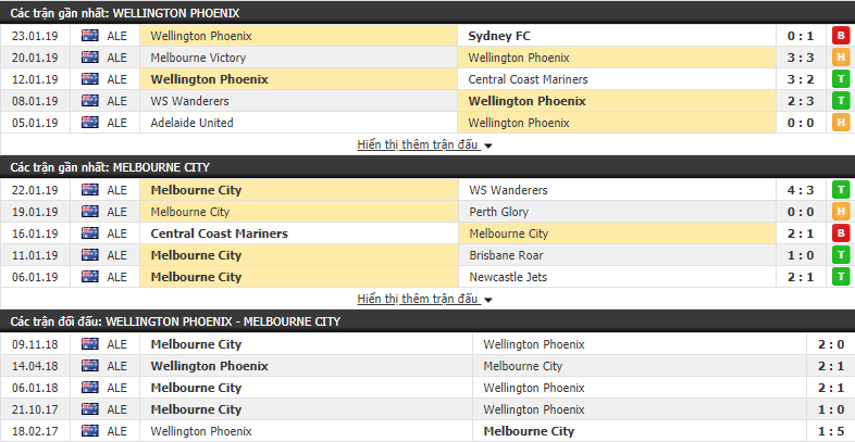 Nhận định Wellington Phoenix vs Melbourne City 13h35, 26/01 (vòng 16 VÐQG Úc)