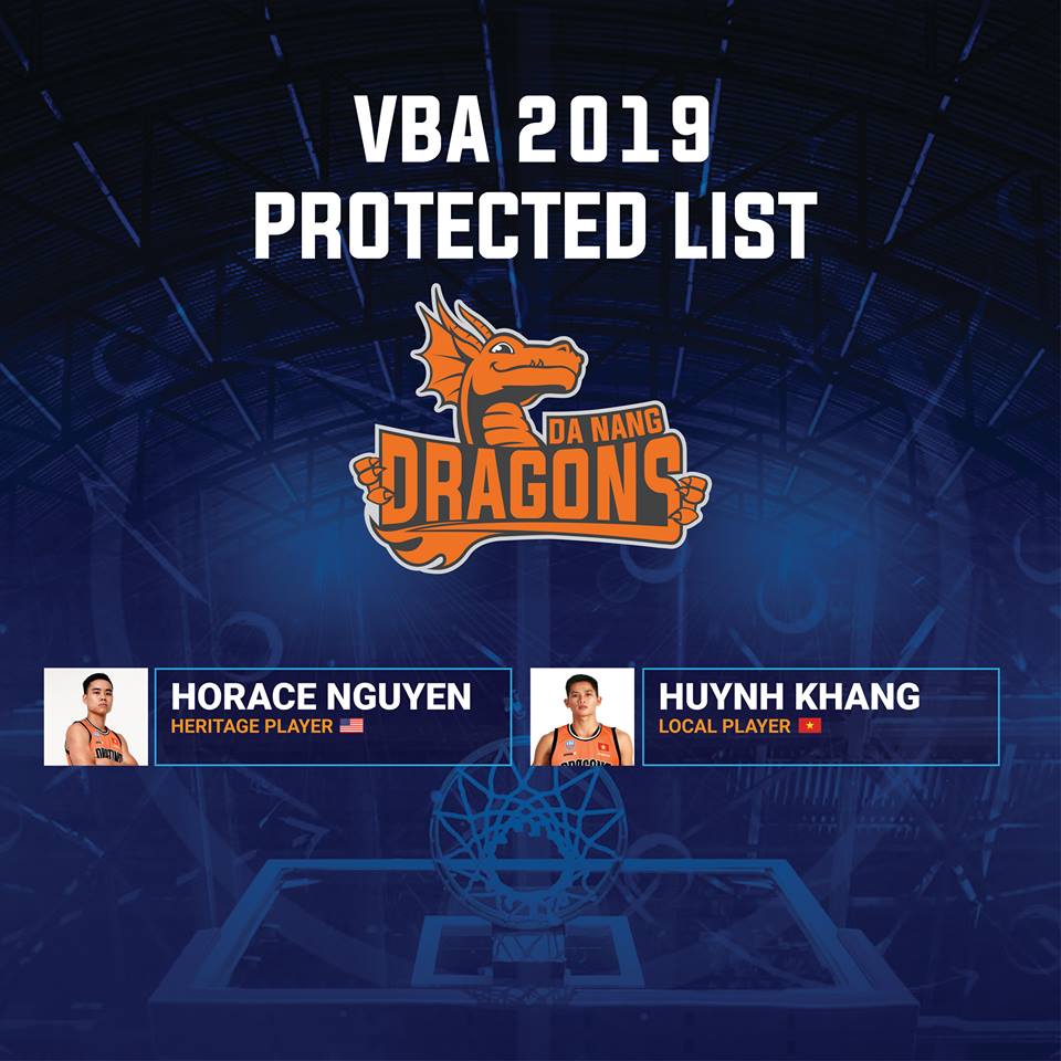 Danang Dragons công bố danh sách bảo vệ cầu thủ với chỉ 2 cái tên