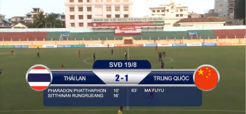 Kết quả U19 Thái Lan vs U19 Trung Quốc (2-1): Khởi đầu thuận lợi, U19 Thái Lan có chiến thắng nhẹ nhàng