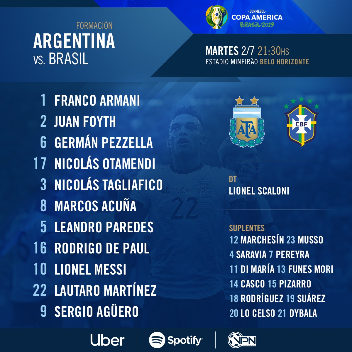 Xem trực tiếp Brazil vs Argentina trên kênh nào?