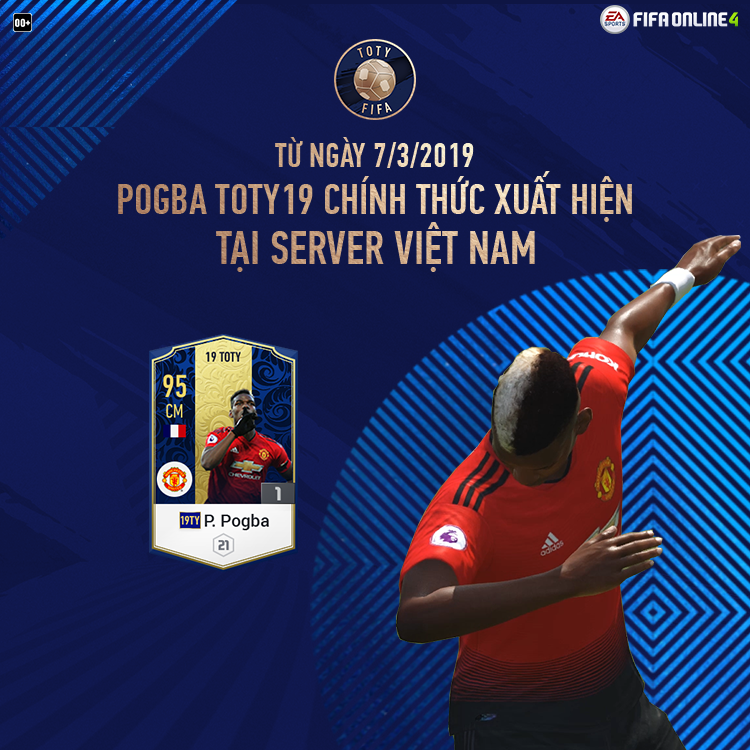 Mùa giải Golden Rookies và thẻ Pogba 19TOTY xuất hiện sau bản cập nhật ngày 07.03.2019