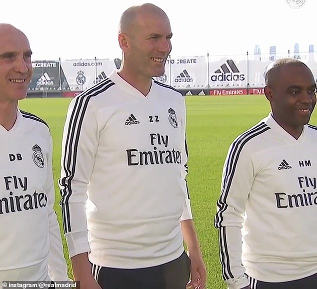 Hình ảnh buổi tập đầu tiên của Zidane với Real Madrid trong nhiệm kỳ 2