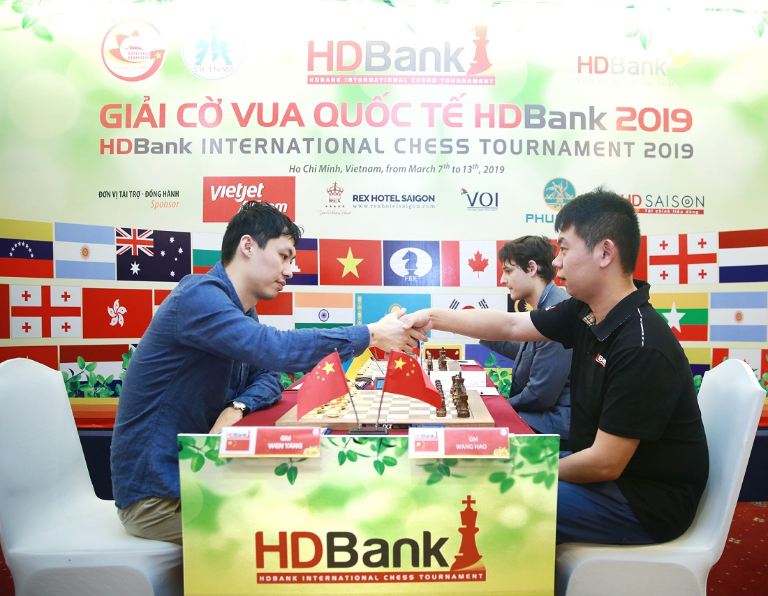 Bất bại 9 ván, hạt giống số 1 Wang Hao lần thứ hai vô địch giải cờ vua HDBank