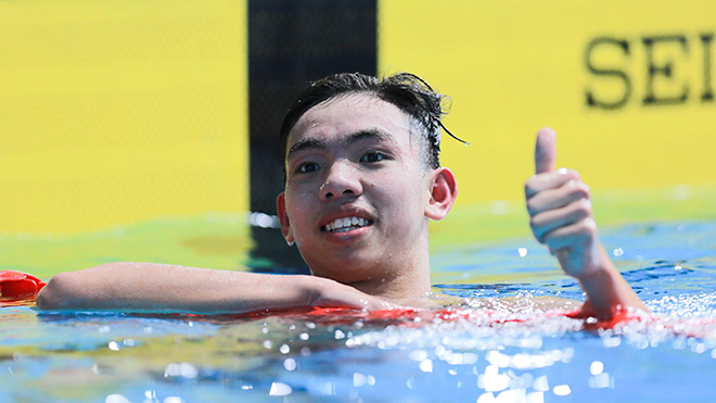 Nhà vô địch Olympic trẻ 2018 Nguyễn Huy Hoàng giành 3 HCV tại giải bơi VĐQG