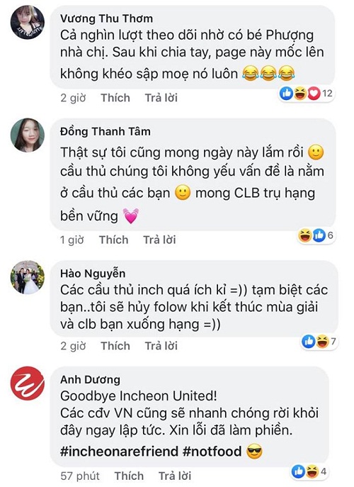 Fan Việt bức xúc gây náo loạn fanpage Incheon