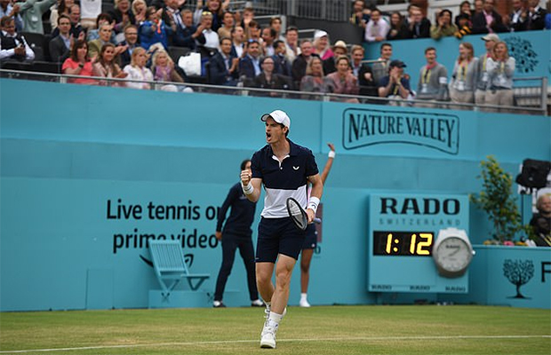 Andy Murray loại đôi hạt giống số 1 của Queens