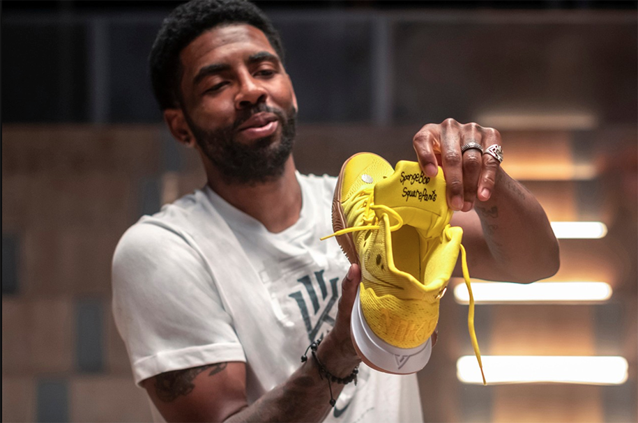 Get a ticket to childhood with the Spongebob animated collection with Nike and Kyrie Irving