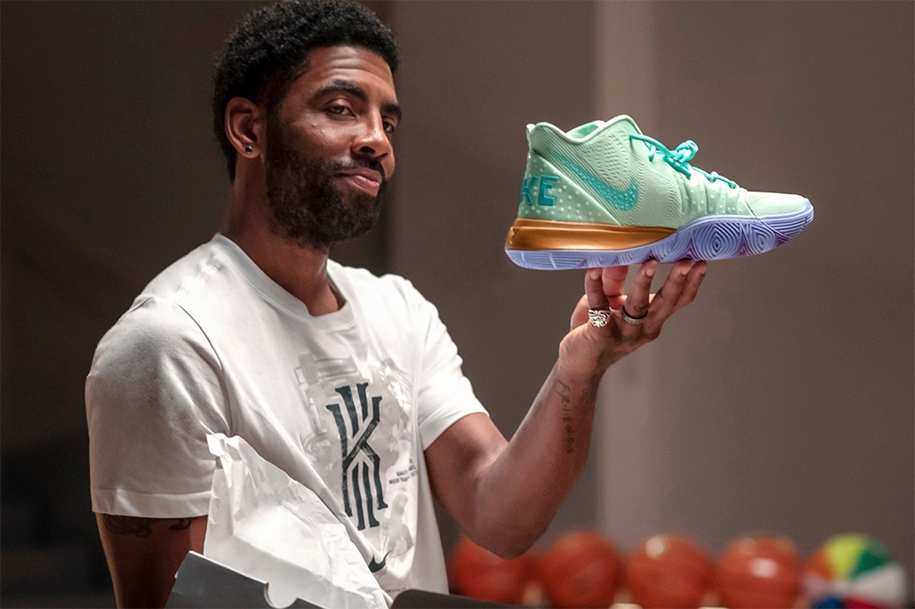 Get a ticket to childhood with the Spongebob animated collection with Nike and Kyrie Irving