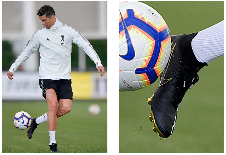 Ronaldo tập với phiên bản đặc biệt Mercurial Superfly của Nike