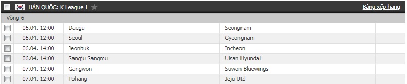 Lịch thi đấu của Công Phượng tại vòng 6 K-League: Incheon đối đầu Jeonbuk