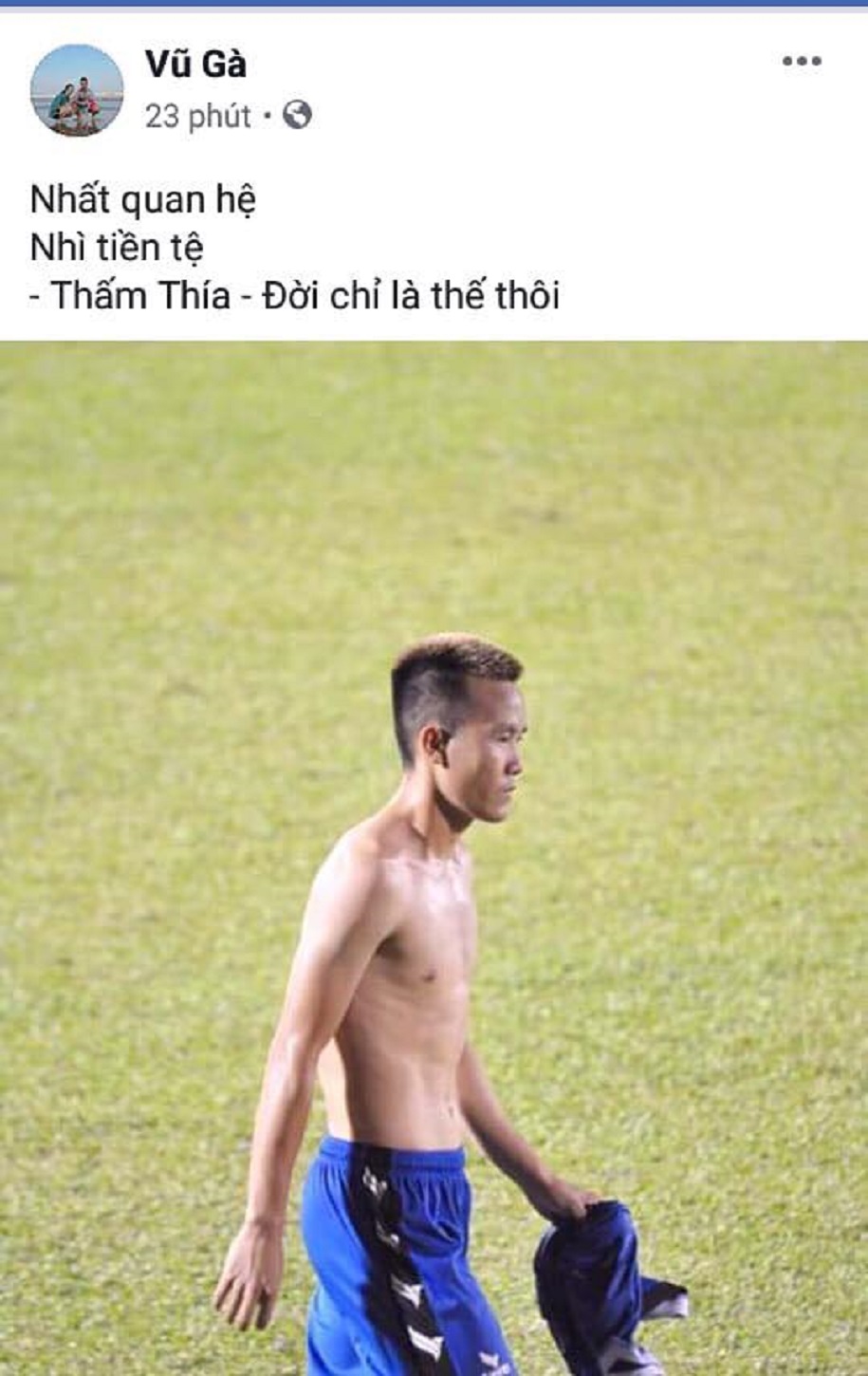 Tô Văn Vũ: Cầu thủ chuyên nghiệp đừng kêu than trên facebook