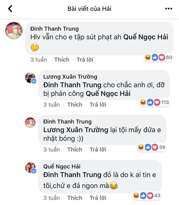 Những màn troll cực mặn trên mạng xã hội của các tuyển thủ Việt Nam