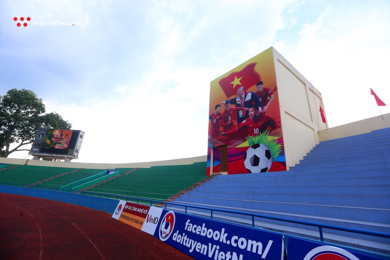 Sân Việt Trì sẵn sàng cho cuộc đối đầu giữa U23 Việt Nam và U23 Myanmar