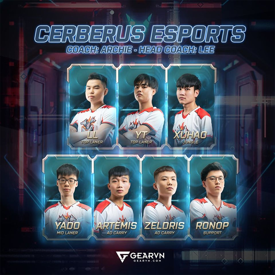Đội hình Cerberus Esports VCS Mùa Xuân 2020: Đã đến lúc Artemis tỏa sáng