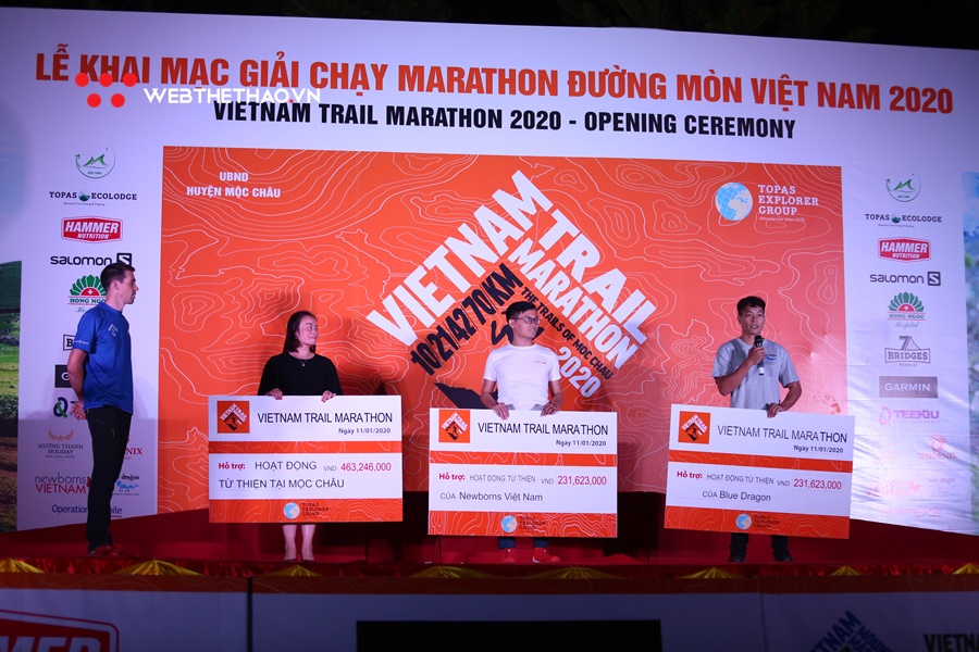 Gần 1 tỷ đồng được Vietnam Trail Marathon 2020 đóng góp cho cộng đồng