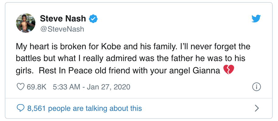 Cả thế giới thương tiếc Kobe Bryant