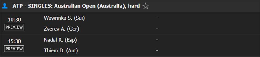 Kết quả Úc Mở rộng 29/1: Thiem loại Nadal