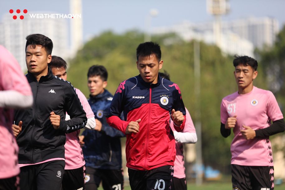 Giữa tâm bão virus Corona, Hà Nội FC vẫn tập luyện hào hứng