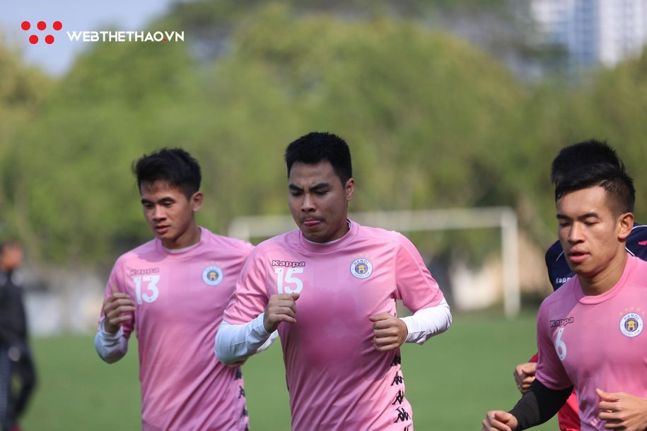 Giữa tâm bão virus Corona, Hà Nội FC vẫn tập luyện hào hứng