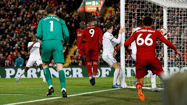 Liverpool bỏ lỡ cơ hội san bằng kỷ lục của Chelsea ở Ngoại hạng Anh