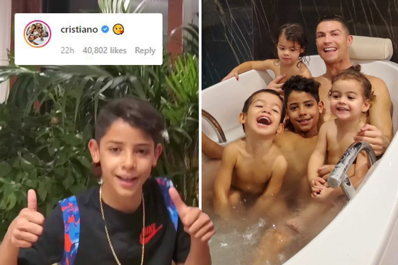 Con trai của Ronaldo mở mạng xã hội và lập tức đạt con số khủng