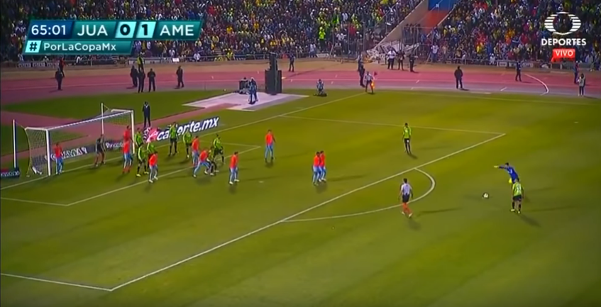 Hàng rào chống Messi đá phạt từng được sử dụng ở Mexico để ngăn... thủ môn