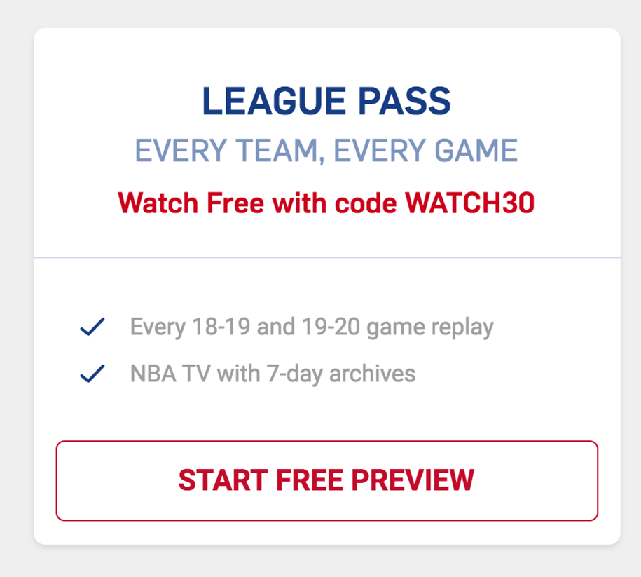NBA tặng người hâm mộ NBA League Pass miễn phí đến 22/4 giữa dịch COVID-19