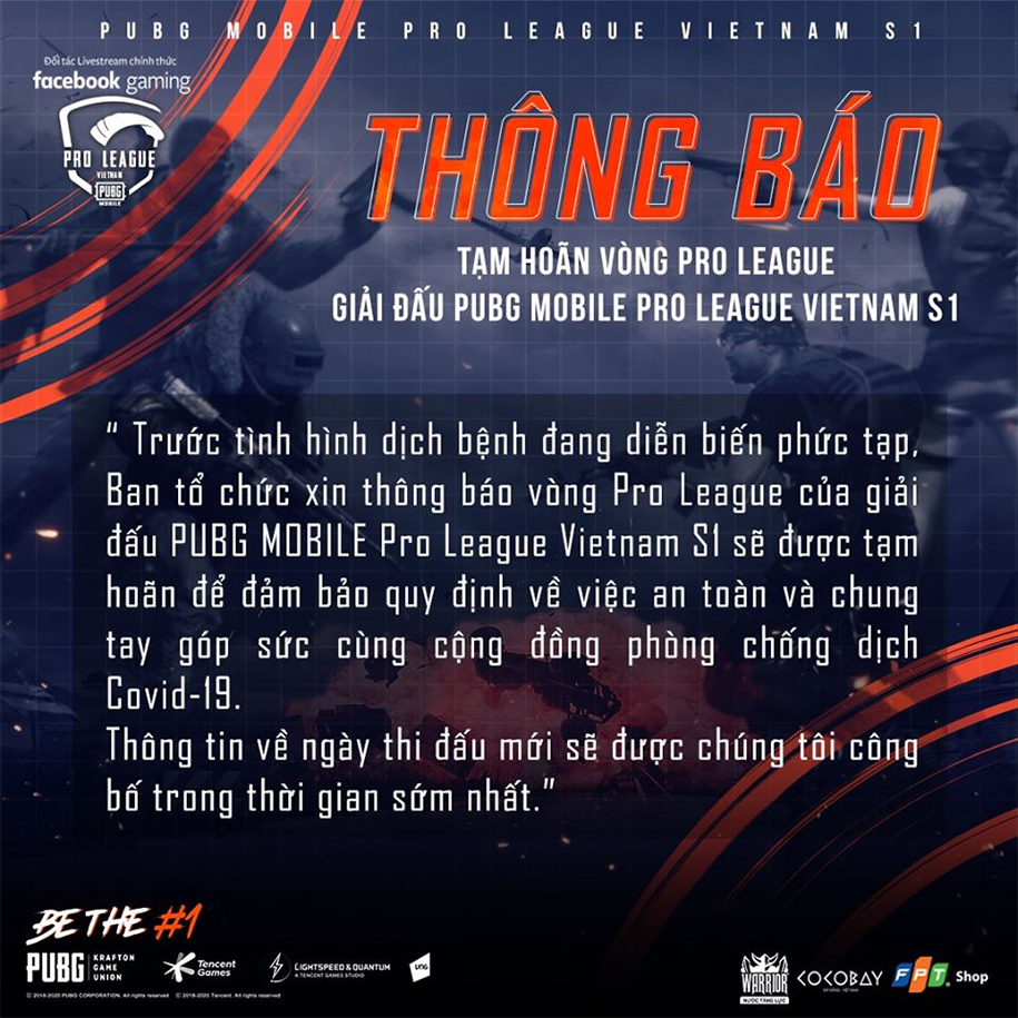 Tạm hoãn PUBG Mobile Pro League Vietnam sau khi tổ chức bất chấp lệnh cấm