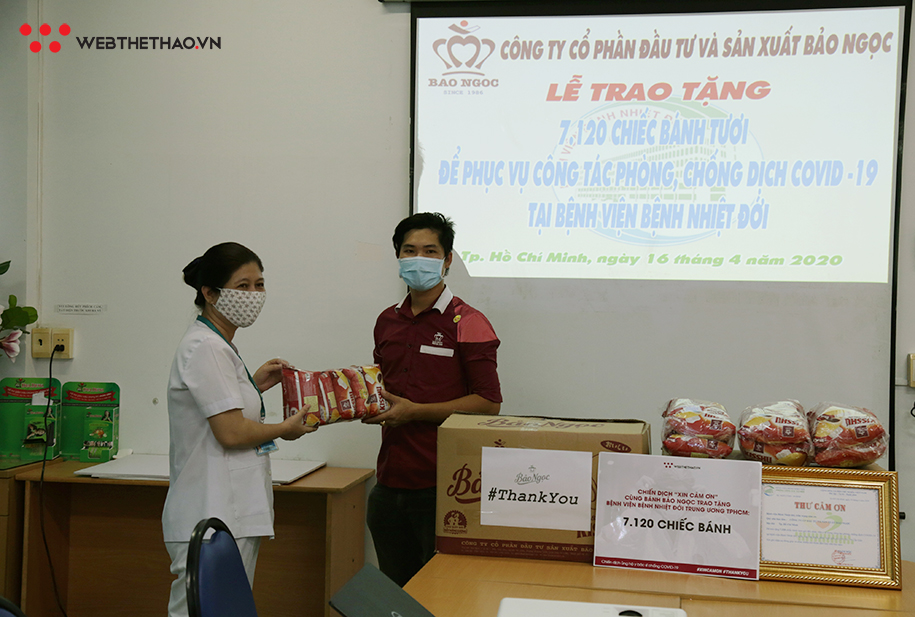 Bánh Bảo Ngọc gửi lời XIN CẢM ƠN đến các y bác sỹ bệnh viện Bệnh Nhiệt đới ở TP.HCM