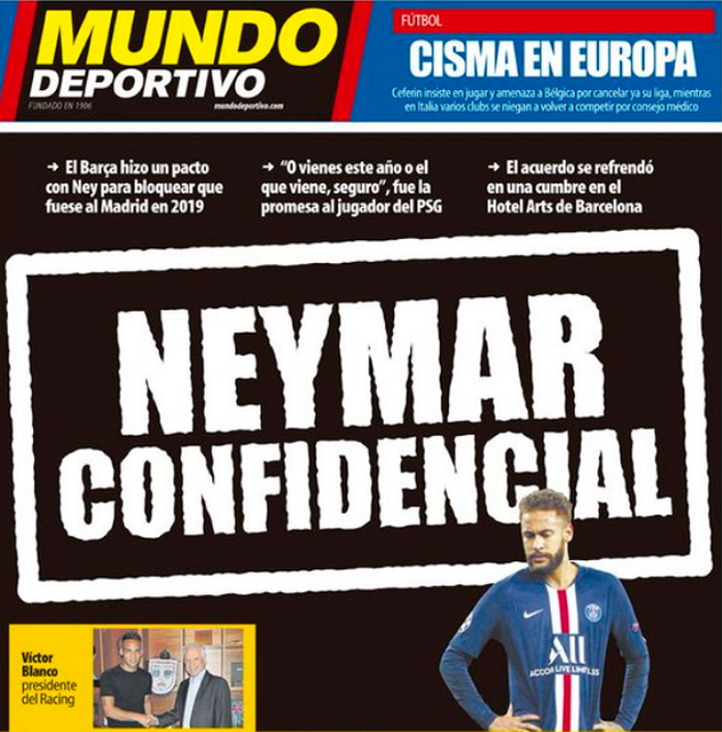 Barca ký hiệp ước với Neymar để không chuyển đến Real Madrid