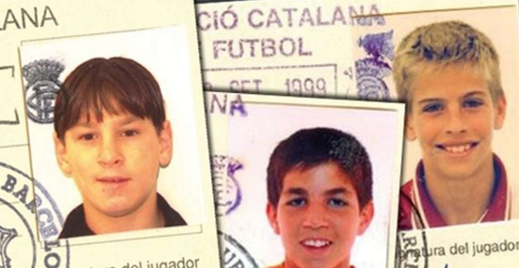 Unique image of Messi's childhood until the day he scored his first goal for Barca