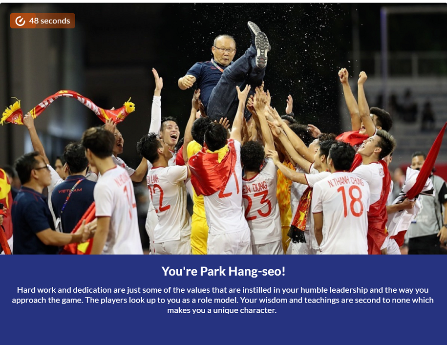 AFC đố vui để trở thành HLV Park Hang Seo