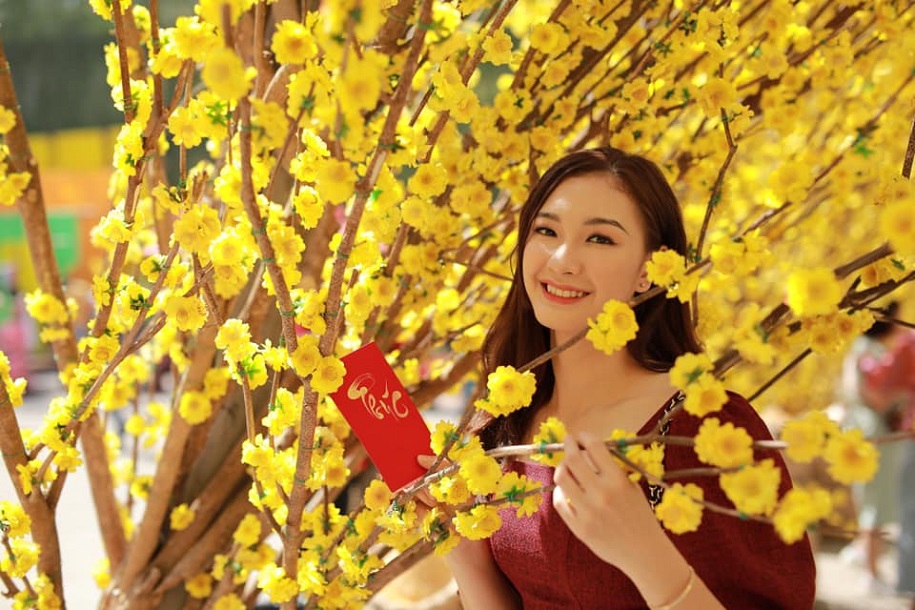 Chủ công của VTV Bình Điền Long An xinh tươi đón mùa xuân mới