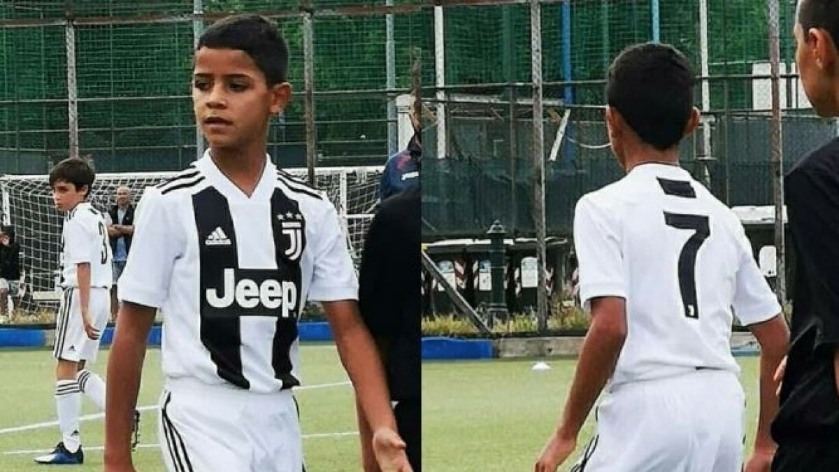 Ronaldo con lập siêu phẩm cho đội trẻ Juventus - Ảnh 4.