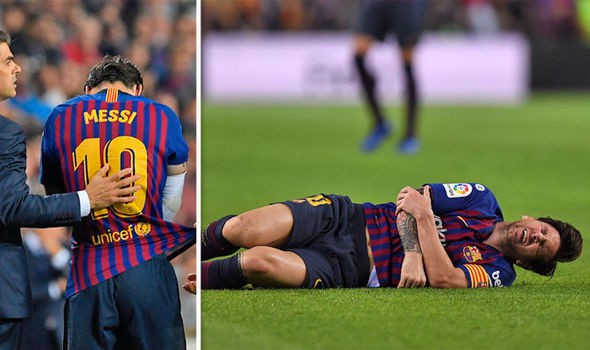 Bị gãy tay, nhưng Lionel Messi vẫn sẽ cắn răng để đá El Clasico? - Ảnh 1.