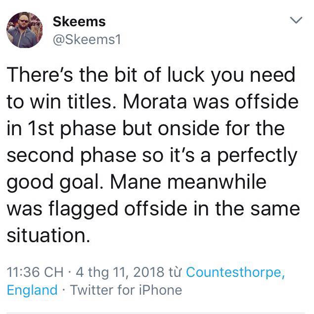 Việt vị hay chưa? Bàn thắng của Morata khiến các cổ động viên tiếp tục tranh cãi về luật việt vị - Ảnh 3.