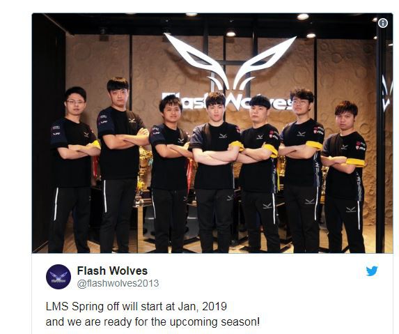 Flash Wolves công bố đội hình chính thức cho mùa giải 2019 - Ảnh 1.