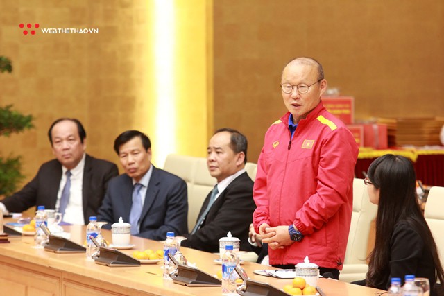 Chùm ảnh: ĐT Việt Nam được vinh danh tại Phủ Thủ tướng sau chiến tích vô địch AFF Suzuki Cup 2018 - Ảnh 6.